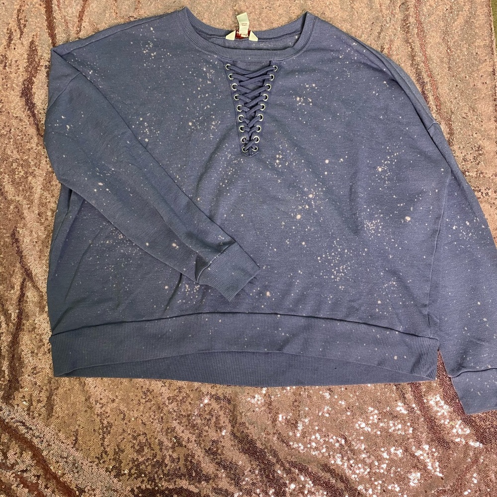 Bleached Distressed Sweatshirt
